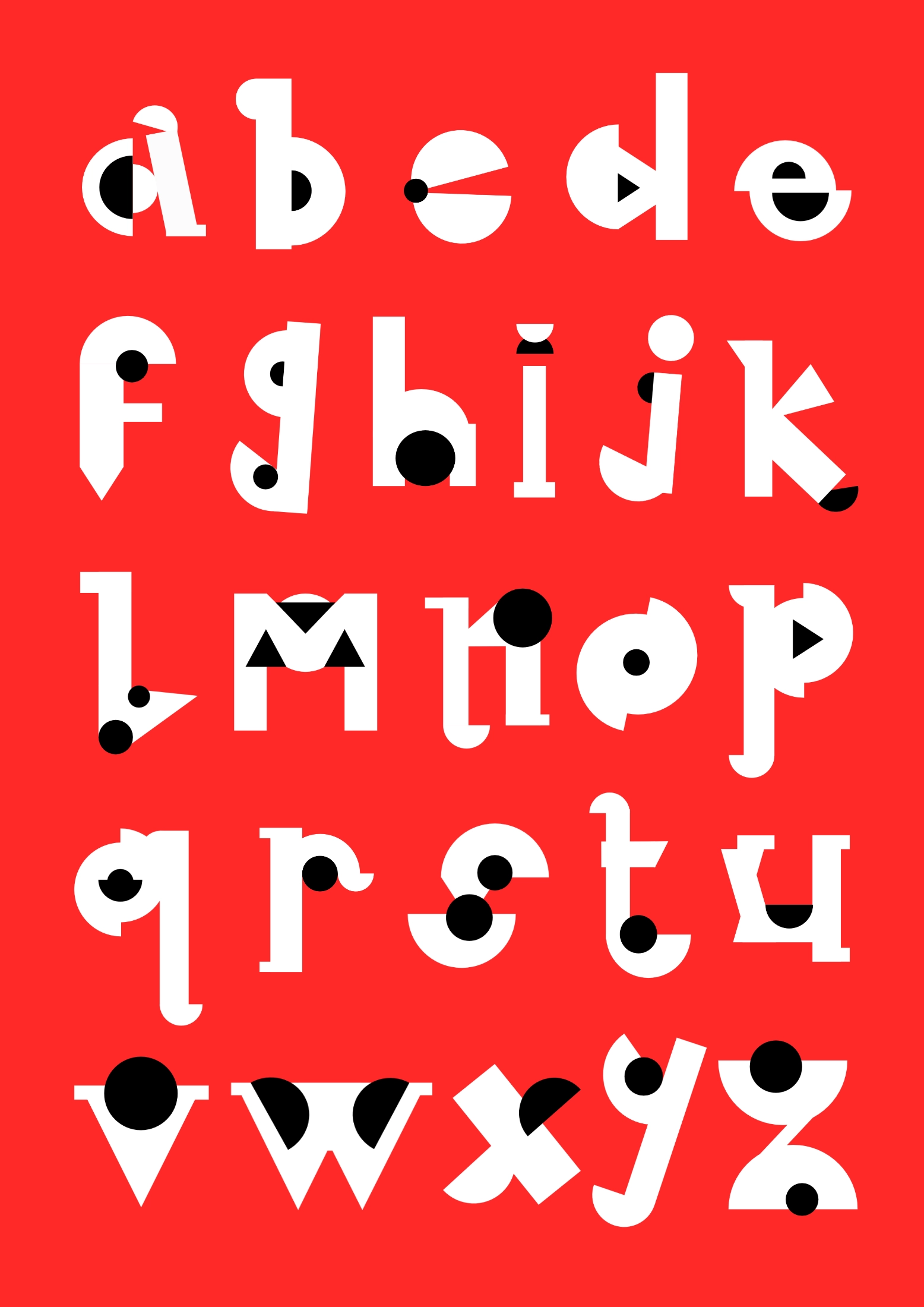 Modulare Buchstaben digital